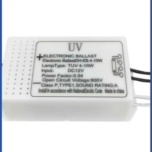 Reator UV 12V DC 4W-10W 