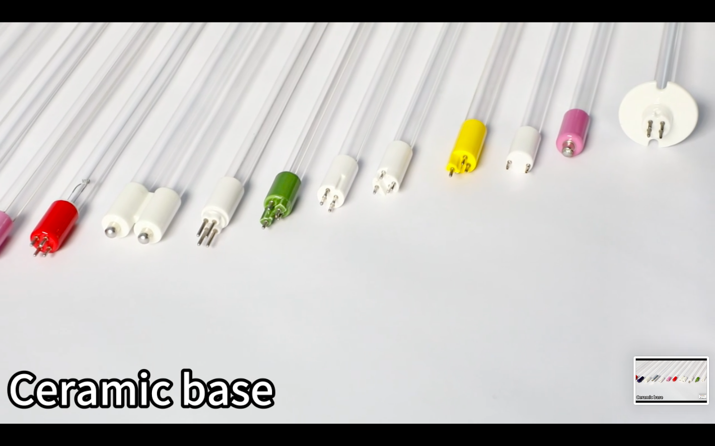 Base ceramica para várias lâmpadas UV