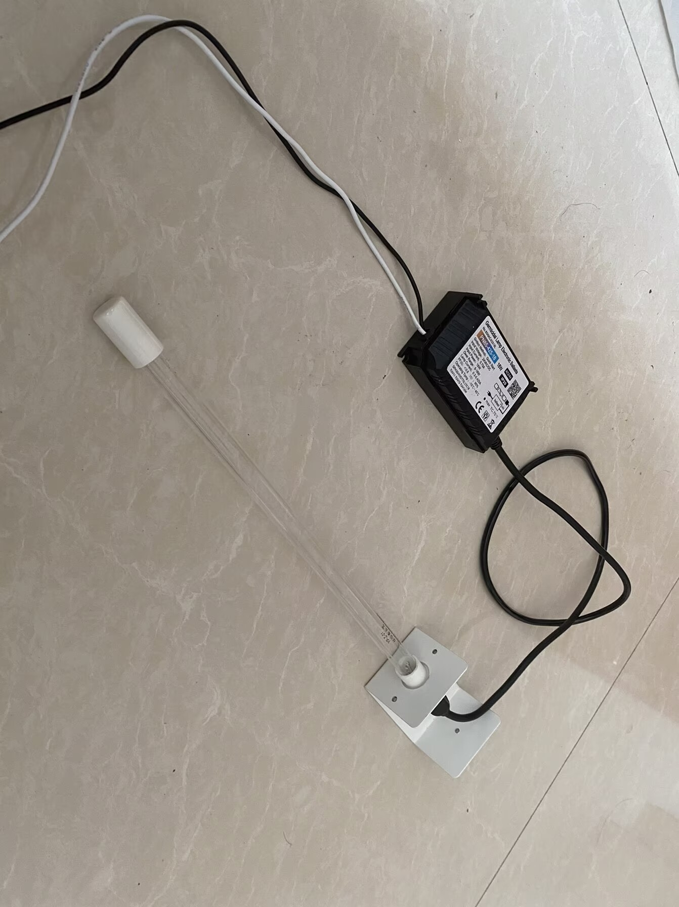 24V U Montar limpador UV com ímã 14 'pó de ar interno HAVC LUZES GERMICIDA