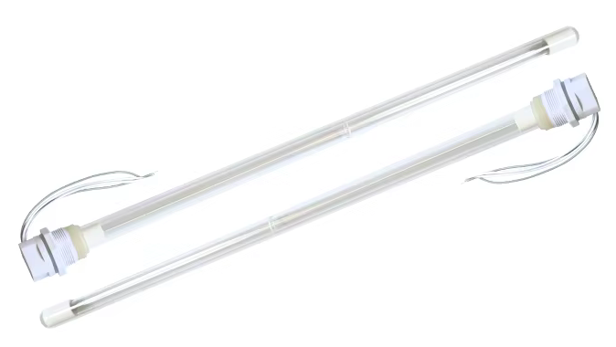 Lâmpada de luz ultravioleta leve UV Tubo de vidro de quartzo UVC UVC para purificação de água