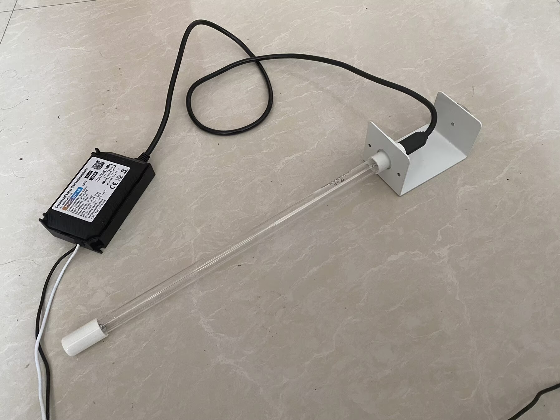 24V U Montar limpador UV com ímã 14 'pó de ar interno HAVC LUZES GERMICIDA
