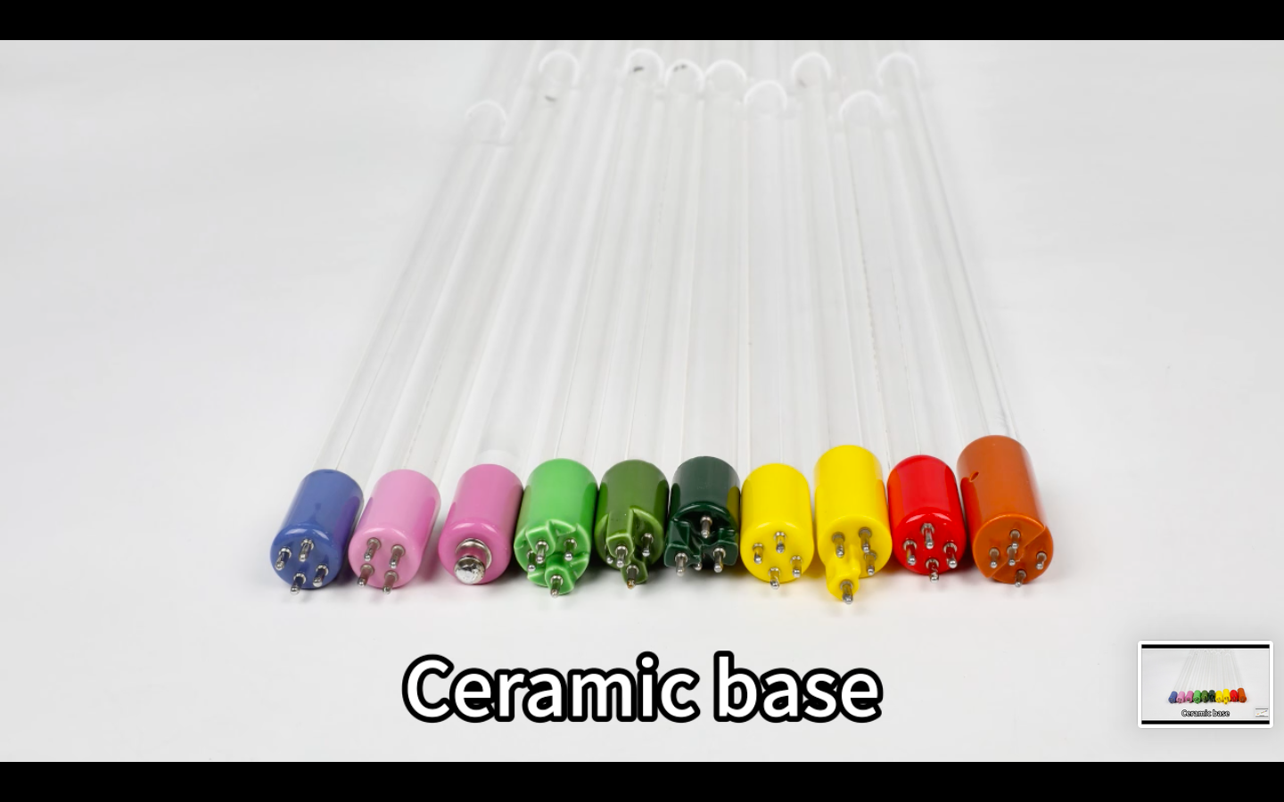 Base ceramica para várias lâmpadas UV
