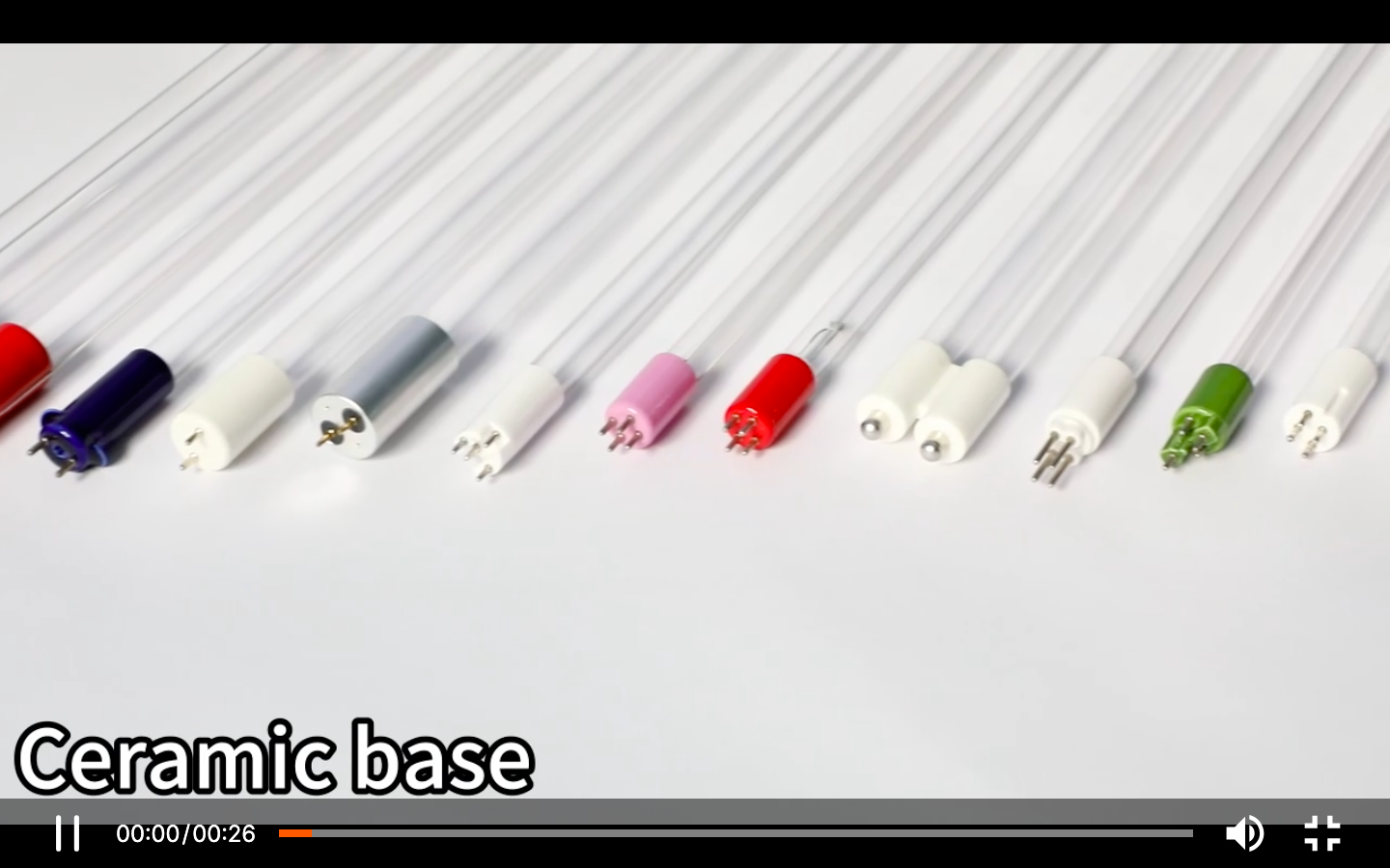 Base ceramica para várias lâmpadas UV